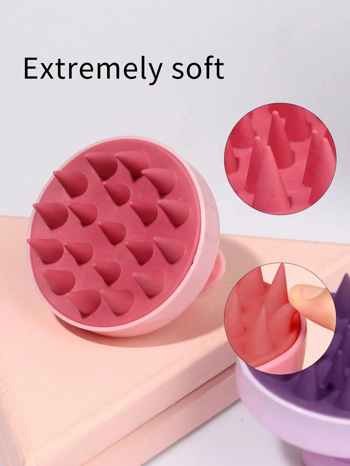 Brosse Massage Cuir Chevelu Silicone