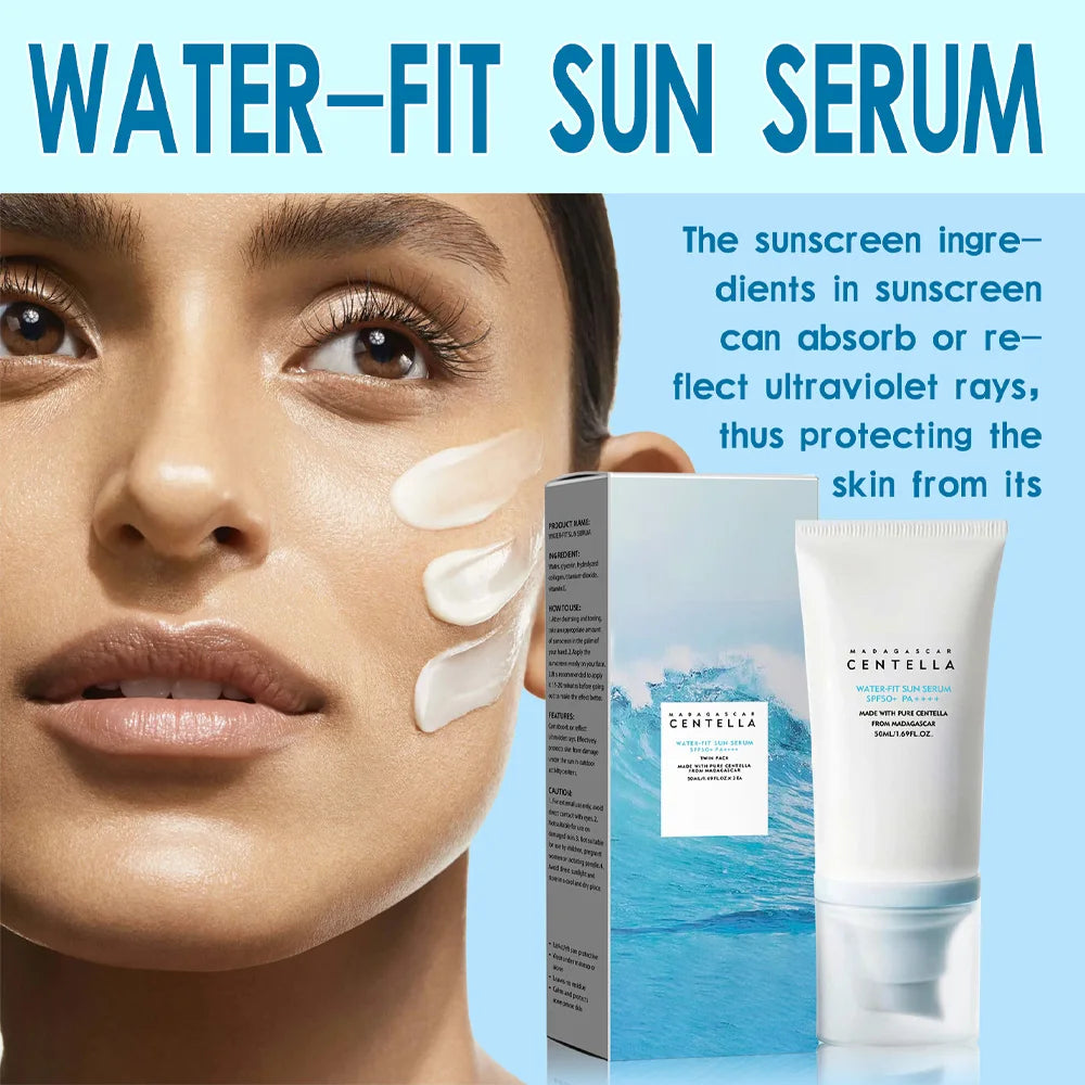 **Crème Solaire Coréenne SPF50+ – Waterproof & Hydratante 50ML**