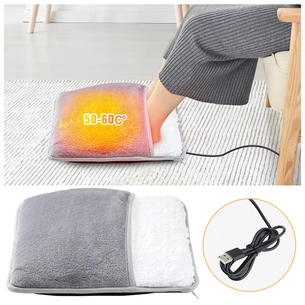 Chauffe-Pieds Électrique USB Douillet – Hiver Confort