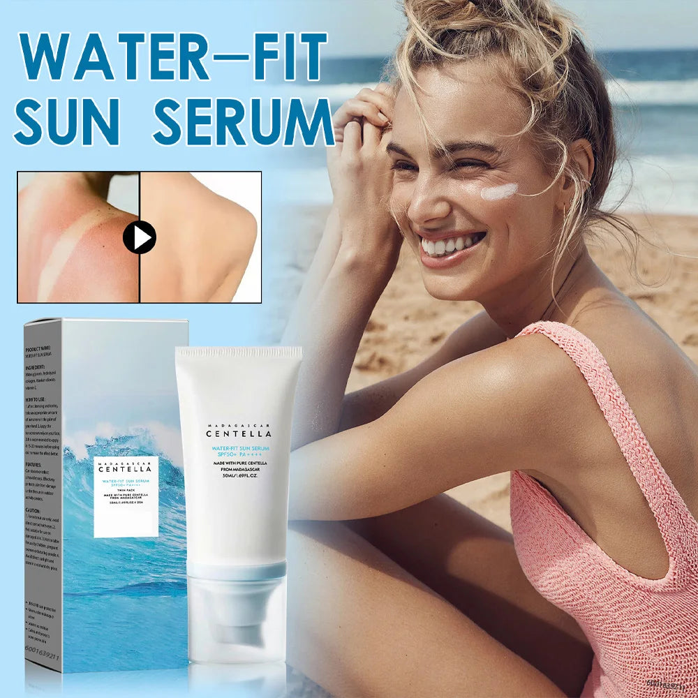 **Crème Solaire Coréenne SPF50+ – Waterproof & Hydratante 50ML**