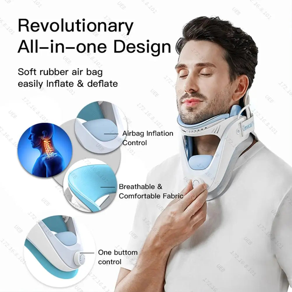 .Collier Cervical Gonflable de Traction – Soulagement Naturel des Douleurs du Cou™