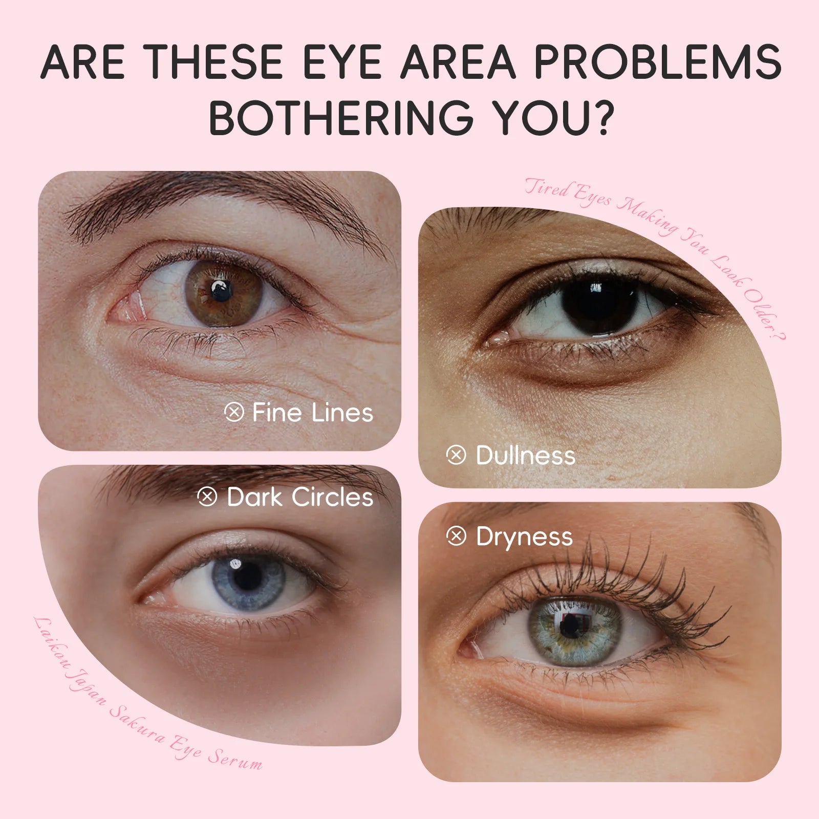 **Sérum Yeux Sakura Roller – Hydratation & Anti-Cernes 15ml**